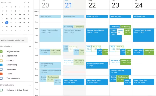google agenda - télétravail