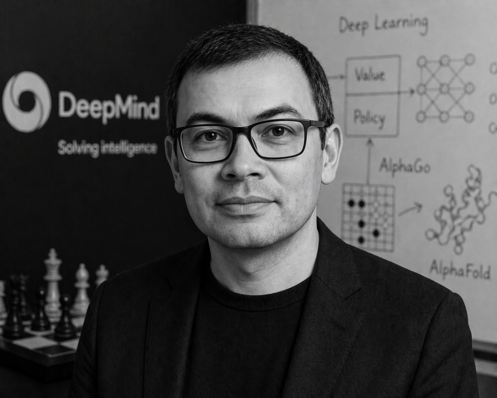 Image de Demis Hassabis le génie des échecs à l’architecte de l’IA, générée par l’ia 